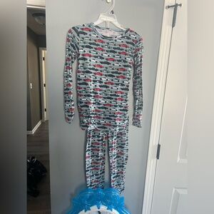 Posh Peanut Car Print Pajama Set